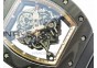 RM055 Forged Carbon Case KVF Best Edition Skeleton Dial Black Crown on Black Rubber Strap MIYOTA8215