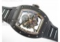 RM055 Real Ceramic Case KVF Best Edition Skeleton Dial RG Crown on Black Rubber Strap MIYOTA8215