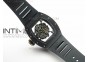 RM055 Real Ceramic Case KVF Best Edition Skeleton Dial RG Crown on Black Rubber Strap MIYOTA8215