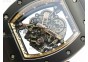 RM055 Real Ceramic Case KVF Best Edition Skeleton Dial RG Crown on Black Rubber Strap MIYOTA8215