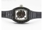 RM055 Forged Carbon Case KVF Best Edition Skeleton Dial White Inner Bezel on Black Rubber Strap MIYOTA8215