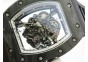 RM055 Forged Carbon Case KVF Best Edition Skeleton Dial White Inner Bezel on Black Rubber Strap MIYOTA8215