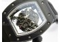 RM055 Real Ceramic Case KVF Best Edition Skeleton Dial White Inner Bezel on Black Rubber Strap MIYOTA8215