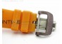 RM011 Black Ceramic/RG RMF Orange Crown on Orange Rubber Strap A7750