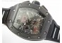 RM011 Black Ceramic/DLC RMF Black Crown on Black Rubber Strap A7750