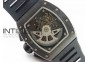 RM011 Black Ceramic/DLC RMF Black Crown on Black Rubber Strap A7750