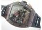 RM011 Black Ceramic/RG RMF Black Crown on Black Rubber Strap A7750