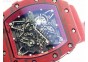 RM 035-2 Red Forged Carbon Red Inner Bezel Skeleton Dial on Red Nylon Strap MIYOTA9015