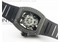 RM052-2 Black Ceramic KVF Horse Dial on Black Rubber Strap MIYOTA8215