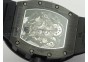 RM052-2 Black Ceramic KVF Horse Dial on Black Rubber Strap MIYOTA8215