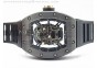 RM052 Black Ceramic KVF RG Inner Bezel Skeleton Dial on Black Rubber Strap MIYOTA8215