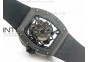 RM061 Black Ceramic KVF Green Inner Bezel Skeleton Dial on Black Rubber Strap MIYOTA8215