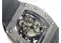 RM061 Black Ceramic KVF Green Inner Bezel Skeleton Dial on Black Rubber Strap MIYOTA8215