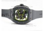 RM061 Black Ceramic KVF Green Inner Bezel Skeleton Dial on Black Rubber Strap MIYOTA8215