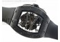 RM061 Black Ceramic KVF White Inner Bezel Skeleton Dial on Black Rubber Strap MIYOTA8215