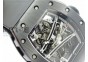 RM061 Black Ceramic KVF White Inner Bezel Skeleton Dial on Black Rubber Strap MIYOTA8215