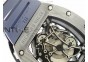 RM055 Real Black Ceramic KVF Blue Inner Bezel Skeleton Dial on Blue Rubber Strap MIYOTA8215