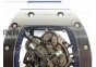 RM055 Real Black Ceramic KVF Blue Inner Bezel Skeleton Dial on Blue Rubber Strap MIYOTA8215