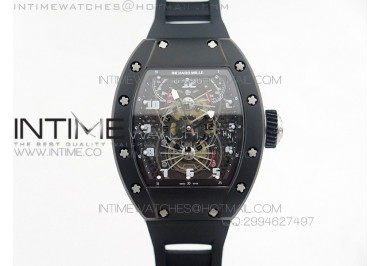 RM022 PVD Skeleton Dial on Black Rubber Strap MIYOTA 9015