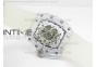 RM056 RMF Black Inner Bezel Skeleton Dial on transparent Rubber Strap MIYOTA9015