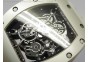 RM055 PVD RMF Black Inner Bezel Skeleton Dial on White Rubber Strap MIYOTA9015