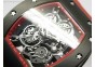 RM055 PVD RMF Red Inner Bezel Skeleton Dial on Red Rubber Strap MIYOTA9015