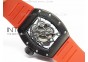 RM055 PVD RMF Red Inner Bezel Skeleton Dial on Red Rubber Strap MIYOTA9015