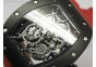 RM055 PVD RMF Black Inner Bezel Skeleton Dial on Red Rubber Strap MIYOTA9015