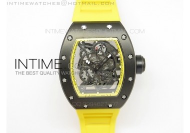 RM055 PVD RMF Yellow Inner Bezel Skeleton Dial on Yellow Rubber Strap MIYOTA9015