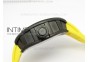 RM055 PVD RMF Yellow Inner Bezel Skeleton Dial on Yellow Rubber Strap MIYOTA9015