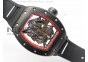 RM055 PVD RMF Red Inner Bezel Skeleton Dial on Black Rubber Strap MIYOTA9015