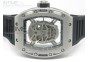 RICHARD MILLE SS Silver Dial A23J on Black Rubber Strap