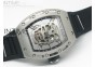 RICHARD MILLE SS Silver Dial A23J on Black Rubber Strap