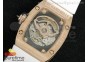 RM 007 Lady RG Diamonds Dial on White Rubber Strap 6T51