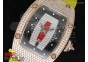 RM 007 Lady RG Diamonds Dial on Yellow Rubber Strap 6T51