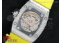 RM 007 Lady SS Diamonds Dial on Yellow Rubber Strap 6T51