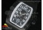 RM 007 Lady PVD White Inner Bezel Black Dial on Black Rubber Strap 6T51