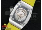 RM 007 Lady SS Diamonds Dial SS Case on Yellow Rubber Strap 6T51