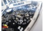 RM011 Real White Ceramic Case Chronograph KVF 1:1 Best Edition Crystal Skeleton Dial on White Rubber Strap A7750