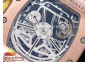 RM011 RG Chronograph RG Case KVF 1:1 Best Edition Crystal Skeleton Dial on Gray Rubber Strap A7750