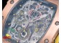 RM011 RG Chronograph SS Case KVF 1:1 Best Edition Crystal Skeleton Dial on White Rubber Strap A7750