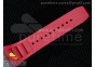 RM011 NTPT Lotus F1 Team Carbon Case Chronograph KVF 1:1 Best Edition Crystal Skeleton Dial Red on Red Rubber Strap A7750