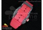 RM011 NTPT Lotus F1 Team Carbon Case Chronograph KVF 1:1 Best Edition Crystal Skeleton Dial Red on Red Rubber Strap A7750