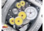 RM018 ‘Hommage a Boucheron’ SS Yellow Skeleton Dial on Black Rubber Strap 6T51