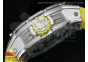 RM028 47mm RMF SS Yellow Black Skeleton Dial on Yellow Rubber Strap A7750