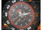 RM028 47mm RMF PVD Orange Black Skeleton Dial on Black Rubber Strap A7750