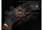 RM028 47mm RMF PVD Orange Black Skeleton Dial on Black Rubber Strap A7750