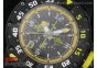 RM028 47mm RMF PVD Yellow Black Skeleton Dial on Black Rubber Strap A7750