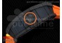 RM035-02 Rafael Nadal Forge Carbon Titanium Case KVF Best Edition Skeleton Dial Orange on Orange Rubber Strap MIYOTA8215