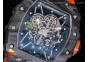 RM035-02 Rafael Nadal Forge Carbon Titanium Case KVF Best Edition Skeleton Dial Orange on Orange Rubber Strap MIYOTA8215 V2